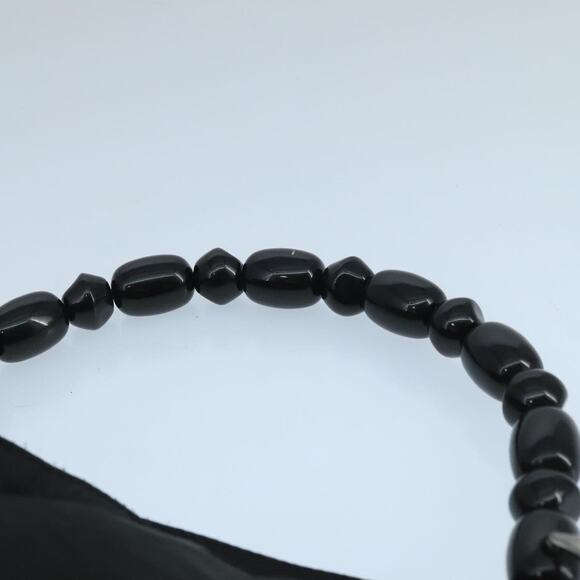 DIOR Maris Pearl Hand Bag Leather Black Silver - Picture 8 of 16